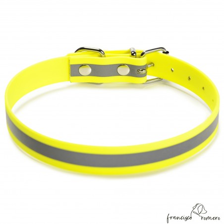 Collar Reflectante Amarillo para perros