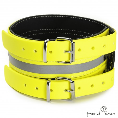 Collar Poliuretano para perros de rehala 7,5 cm 3 tiras