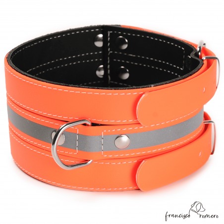 Collar Poliuretano para perros de rehala 7,5 cm 3 tiras