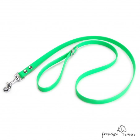 Correa Paseo Biothane Beta Verde 1,3 cm para perros