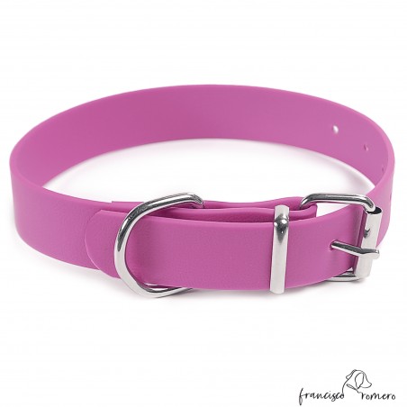 Collar Poliuretano Magenta para perros