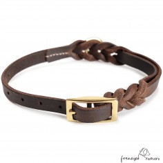 Collar Piel Doble Trenzado...