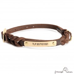 Collar Piel Doble Trenzado...