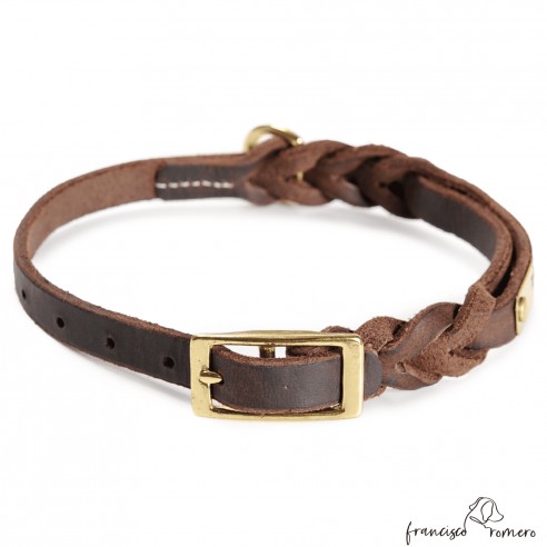 Collar Piel Doble Trenzado 1,3 cm...