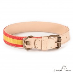 Collar Piel Bandera España... 2
