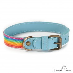 Collar Piel Arco Iris...