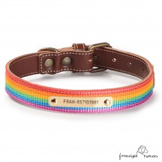 Collar Piel Arco Iris...
