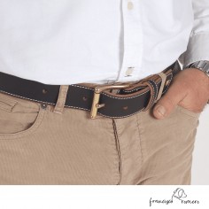 Cinturón Piel Hebilla Latón...