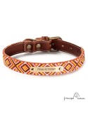 Collar para perro Piel Mosaico Africano Personalizado