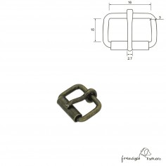 Hebilla rulo oro viejo 1,6 cm