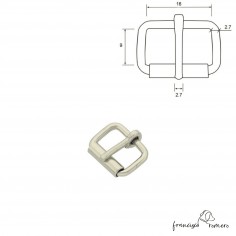 Hebilla Rulo Níquel 1,6 cm