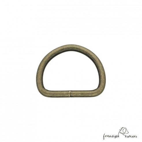 Medio punto Oro viejo 2,5 cm