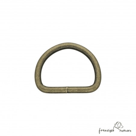 Medio punto Oro viejo 2,5 cm