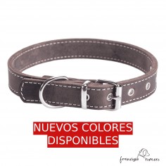 Collar de piel de vaquetilla