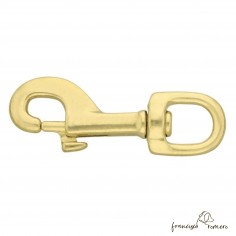 Mosquetón Latón aro redondo