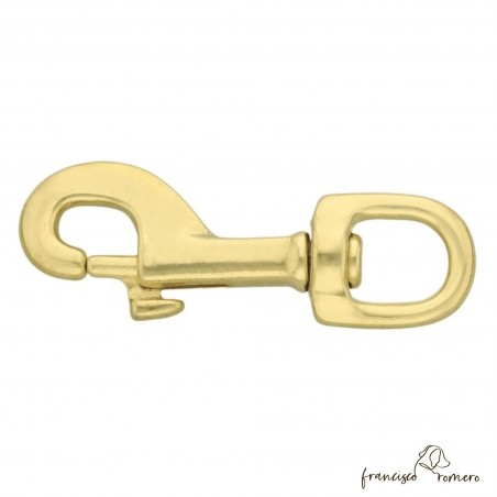 Mosquetón Latón aro redondo para la fabricación de correas de perros