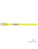 Collar Biothane Beta 2,5cm Personalizado Amarillo para perro