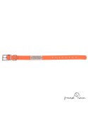 Collar Biothane Beta ancho 2,5cm Personalizado Naranja para perro