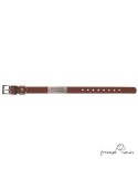 Collar Biothane Beta 2,5 cm Personalizado Marrón para perro