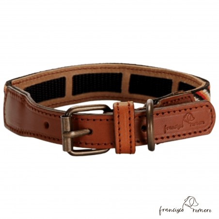 Collar Piel Funda Antiparasitaria Espiga Rojo