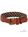 Collar para perro Piel Espiga Marrón