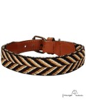 Collar para perro Piel Espiga Marrón
