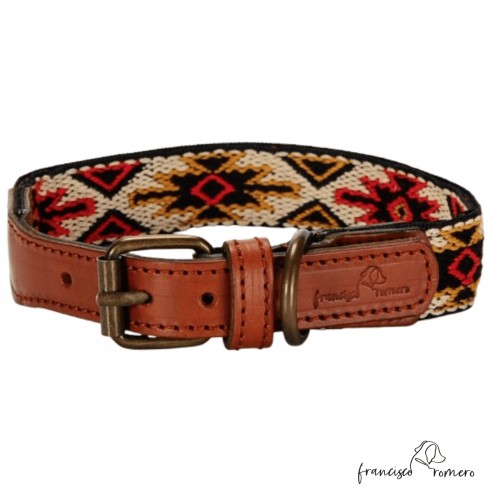 Collar para perro Piel Estrella Rojo...