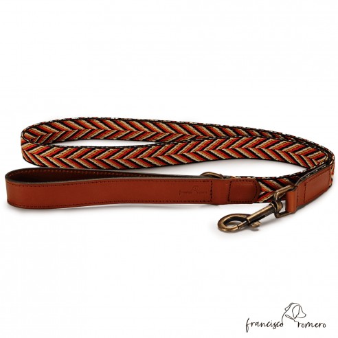 Correa paseo Piel Espiga Rojo para...