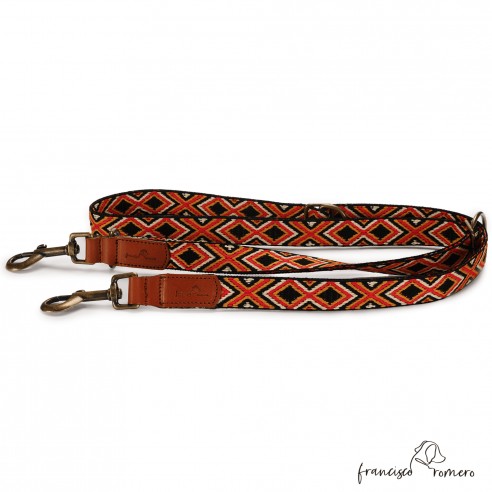 Correa Multiposición Piel Luna Rojo...