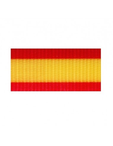 Biothane Gold bandera españa ancho 2.5 cm