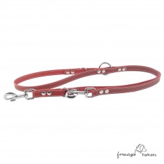 Correa Multiposicional piel burdeos 1