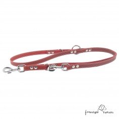 Correa Multiposicional piel burdeos 1