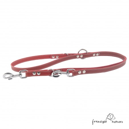 Correa Multiposicional piel burdeos 1