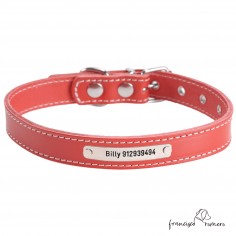 Collar de piel de...