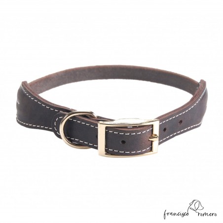 Collar cuero 10x4 con hebilla