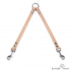 Amarre para perros piel de Ubrique celeste 1 2