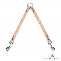 Amarre para perros piel de Ubrique celeste 1 2