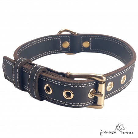 Collar Premium de alta resistencia en piel y Biothane