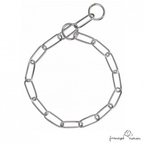 Collar metálico eslabón grande