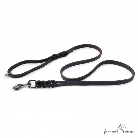 Correa Exposición 1,3 cm Trenzada y Cosida Plata