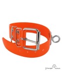 Collar para perro Biothane 3,8 cm quita vueltas Naranja
