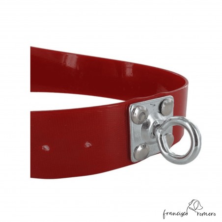 Collar para perro Biothane 3,8 cm quita vueltas Rojo