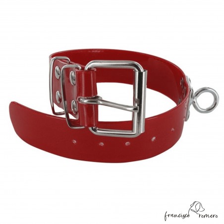 Collar para perro Biothane 3,8 cm quita vueltas Rojo