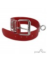Collar para perro Biothane 3,8 cm quita vueltas Rojo