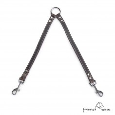 Amarre para perros piel de Ubrique Marrón