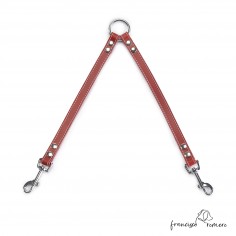 Amarre para perros piel de Ubrique Burdeos