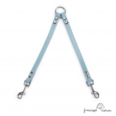 Amarre para perros piel de Ubrique Celeste