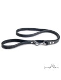 Correa para perros piel vaquetilla Negra