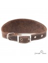 Collar para Galgo sin Forro Interior Marrón