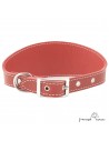Collar para Galgo sin Forro Interior Burdeos